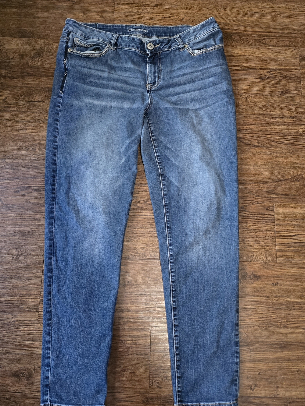 Maurice Women's Blue Slim Straight Jeans